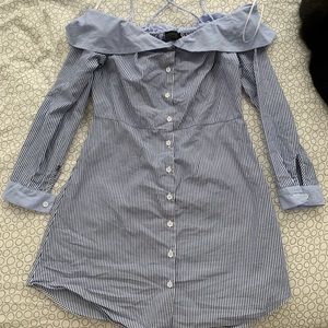 Topshop off shoulder Bardot dress